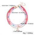 thumbnail image 2 of NICKSUN Boho Beach Vacation Multi-Layer Beaded Stackable Necklace, Colorful Seed Bead Choker with Starfish, Seashell, Fish & Mermaid Tail Charms, Coastal Ocean Layered Statement Jewelry, 2 of 8