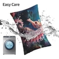 thumbnail image 6 of Pofeuu Ocean Seahorse Print Polyester Microfiber Plush Pillowcases, Super Soft and Cozy Pillow Case Covers with Envelop Closure（Pillow core not included）-16"x24", 6 of 6