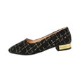 thumbnail image 2 of Miluxas Women's Comfy Lightweight Loafers: Low Heel & Shallow Toe for Indoor & Outdoor Casual Wear Black 9(42), 2 of 7