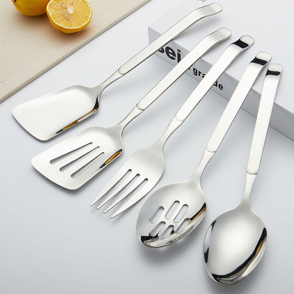 5 Pcs Kitchen Accessories Gold Full Tableware Stainless Steel