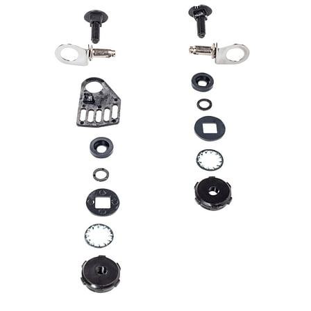 MSA 456667 Metal Instant Release Attachment with Stop (A, B, C, D, E, F) Without Lugs, for Use with Welding Shields, Black, Standard CA2
