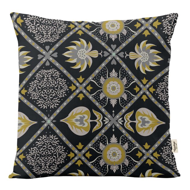 Vargottam Square Pillow Cover - Decorative Pillow Covers20x20 Inches,PrintedWhite & BlackThemePillowcase, DecorativeSquareCushionCovers