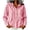 Red, variant on Lenpel Womens Button down Shirts Striped Casual Long Sleeve Hooded Tops with Pockets Fashion Fall Outfits
