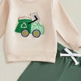 thumbnail image 4 of Karoyedx Newborn Winter Clothes Toddler Baby Boy Fall Winter Outfits Sweatshirt with Joggers Pants Long Sleeve,Cewneck Pullover Tops Elastic Waist Sweatpants Beige Size,18-24 Months, 4 of 4