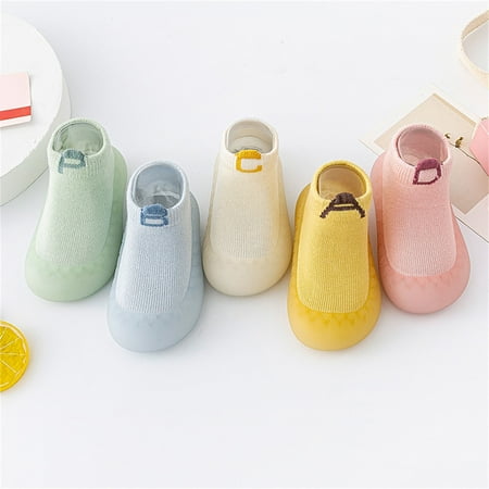 

TOWED22 Toddler Sneaker Girls Boys Girls Socks Shoes Toddler WarmThe Floor Socks Non Slip Prewalker Shoes