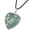 Green Aventurine, variant on HOOUN Rose Flower Wrapped Natural Heart Stone Pendant Rope Necklace Reiki Pendulum -Opal