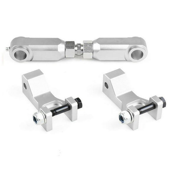 fastboy Alliage d'Aluminium Réglable avant Arrière Abaissant Kit avant Abaissant Kit 3PCS Arrière Argent