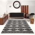 thumbnail image 2 of Ladole Rugs Indoor Creative Simplicity Trellis Elegant Carpet Area Rug in Ivory-Dark Grey 4x6 (3'11" x 5'7", 120cm x 170cm), 2 of 3
