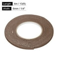thumbnail image 2 of Uxcell 2Pcs Rolls Single Sided Foam Tape Removeable EVA Sponge Mounting Tape Strong Adhesive Tape Strips Brown 13ft x 1/4" x 1/8", 2 of 5