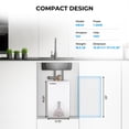 thumbnail image 4 of CAMPLUX Calentador de agua eléctrico con minitanque ME40 4.0 galones Punto de uso Sin espera para agua caliente debajo del fregadero de la cocina 120 V 1440 W Montado en pared o piso Listado UL, 4 of 7