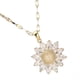thumbnail image 4 of Collar de girasol de lujo para mujer, cadena de clavícula chapada en oro con circonita cúbica, artesanía exquisita, diseño versátil, elegante regalo de joyería para cualquier ocasión., 4 of 6