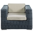 thumbnail image 1 of LexMod Fauteuil de Patio Extérieur Summon, Toile Beige Antique'), 1 of 4