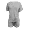 thumbnail image 4 of Womens 2 Piece Short Sets Spring 2026 Matching Travel Vacation Beach Outfits Sweatsuit Pocket, 4 of 6