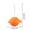 Orange, variant on Food-Grade Silicone Ice Pop Maker Tray for Homemade Popsicles and Frozen Snacks