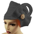 thumbnail image 5 of Beaded Bowknot Hat for Women Solid Color Ethnic Turban Wrap Cap, 5 of 5