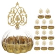 thumbnail image 1 of 12 cajas de almacenamiento de dulces, delicadas cajas de envoltura de dulces para bodas, transparentes, con cúpula., 1 of 7