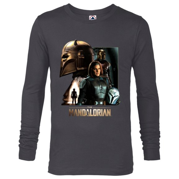 Star Wars The Mandalorian Season 3 the Armorer and Bo-Katan - Long Sleeve T-Shirt for Men - Customized-Charcoal Heather