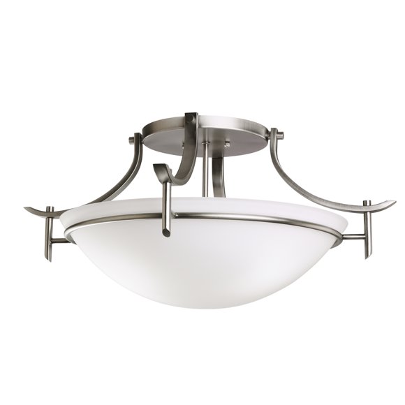 Kichler Canada Olympia 3-Light Semi Flush Mount in Antique Pewter Finish