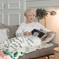thumbnail image 3 of Mother in Law Blanket -Mother in Law Gifts from Daughter in Law- White Throw Blankets -Cozy Soft Floral Mother in Law Plush Blanket - Birthday for Mother in Law -50x60 Inch, 3 of 5