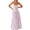 Purple, variant on Women's Frill Spaghetti Strap Maxi Dress with Smocked Frill Stretch and 100% Polyester Fabric for Flowy Silhouette