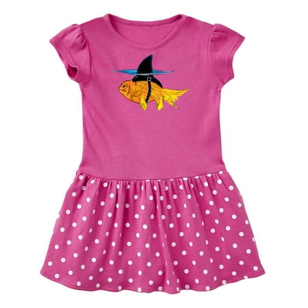 

Inktastic Funny Goldfish with Shark Fin Gift Baby Girl Dress