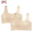 thumbnail image 2 of Babcutegg Bras for Kid Girls Adjustable Straps Juniors Training Bra Seamless Pull-on Design Comfortable Girls Underwear Beige Size 10, 2 of 8