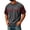 Dark Gray, variant on LNZGNM Halloween Shirts for Men Thriller Slogan Short Sleeve T Shirt Contrast Pattern Sleeve Crew Neck for Holiday Event Casual Wear,Purple(XXXL)