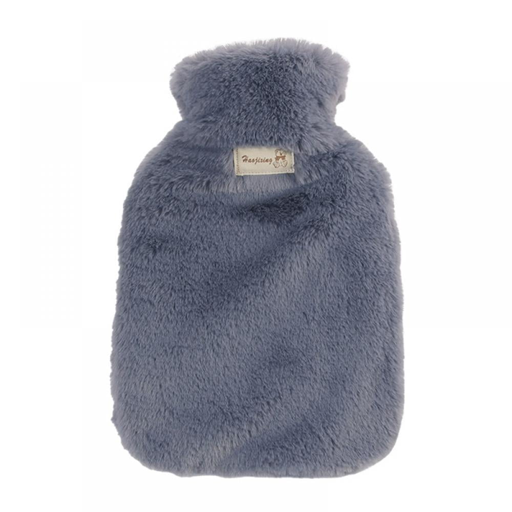 Hot Water Bottle with Fleece Cover Winter Rubber Hot Water Bag for