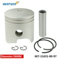 thumbnail image 4 of 6E7-11631-00-97 STD Piston Set For Yamaha 2T 9.9HP 15HP Outboard Motor 683/682/6E7/6E8/63V Series, 4 of 6