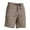 Khaki, variant on MIXUE Mens Shorts Summer Solid Color Elastic Waist Drawstring Casual Athletic Running Gym Loose Fit Beach Streetwear,Gray,L