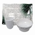 thumbnail image 2 of LCM Home Fashions 4-Piece Melamine Dinnerware Set - Marble, 2 of 4