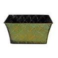 thumbnail image 2 of Xavier Large Ridged Rectangular - Emerald 10in, 2 of 4