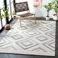 thumbnail image 2 of SAFAVIEH Cottage Wight Geometric Indoor/Outdoor Area Rug, Ivory/Grey, 4' x 6', 2 of 6