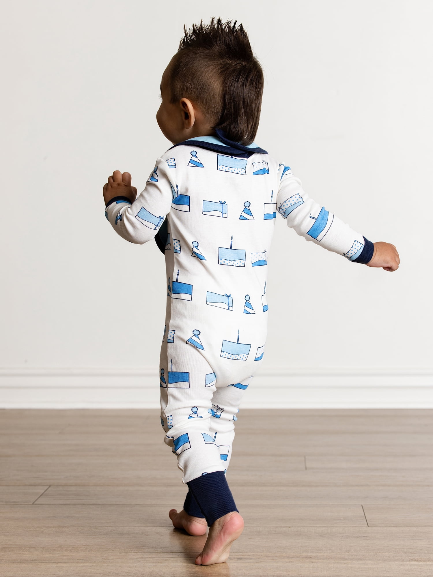 Monica + Andy Organic Cotton One Piece Coverall and Bib Set, Sizes Newborn - 18-24 Months