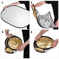 thumbnail image 5 of Photography Reflector Light Reflector Photo Reflector 2-in-1 Silver Gold Collapsible Design with Carry Bag for Studio Outdoor Photography, 5 of 5