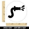 thumbnail image 2 of Fire Hose Firefighter with Water Self-Inking Rubber Stamp Ink Stamper - Lime Green Ink - Small 3/4 Inch, 2 of 7
