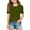 CF08-Army Green, variant on Girls Puff Short Sleeve Shirts Summer Ribbed Knit Crewneck T Shirt Tops Tee Blouse Cute Summer Tops For Teens Watermelon Red 11-12Y