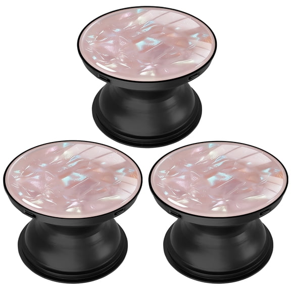 3 Pack Cell Phone Grip Stand with Expandable Kickstand (Not for Popsockets) - Glitter Rose Gold