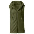 thumbnail image 5 of qolati Womens Winter Coats Trendy Sleeveless Fleece Solid Color Zip Up Hoodies Sherpa Jackets Warm Comfy Loose Fuzzy Outwear Vest, 5 of 5