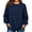 Q69-Navy, variant on Feancey Oversized Ribbed Tops for Women Side Slit Casual Long Sleeve Blouse Loose Fit Lightweight Knitted Pullover Solid Color Crewneck Fall Sweaters Army Green L