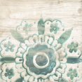 thumbnail image 2 of Vess, June Erica 12x12 Black Ornate Wood Framed with Double Matting Museum Art Print Titled - Serene Cerulean VI, 2 of 4