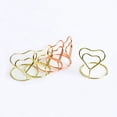 thumbnail image 3 of HEMOTON 10pcs Heart Shape Place Memo Holder Lovely Wire Table Number Holders with Base for Restaurant Wedding Banquet (Rose Gold), 3 of 8
