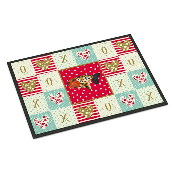 Ranchu Goldfish Love Door Mat