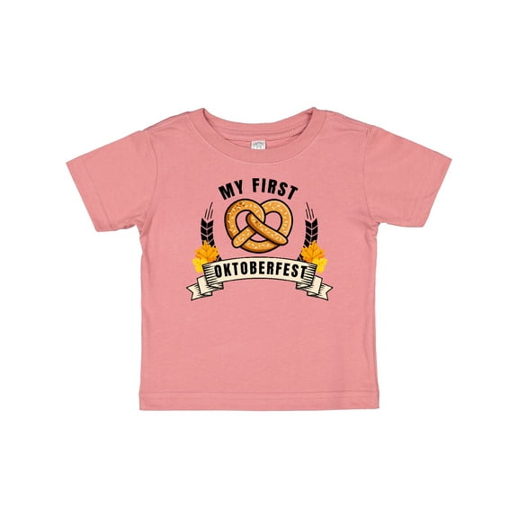 Inktastic My First Oktoberfest with Pretzel and Banner Boys or Girls Baby T-Shirt
