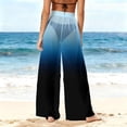 thumbnail image 6 of AHTJRT Women's Swimsuit Pants Summer Beachwear Pool Full-Length Coverup Bottoms Elastic Waist Sheer Mesh Chiffon Trousers UPF50+ Sun Protection Bottoms Multicolor#52 S, 6 of 7