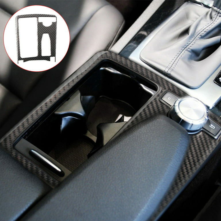 Hesroicy Car Center Console Water Cup Holder Panel Cover for Mercedes Benz  C E Class W204 