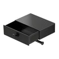 thumbnail image 1 of Porta Rollos Papel De Baño Con Cajón Para Toallitas Adhesivo Color Negro, 1 of 6