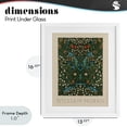 thumbnail image 4 of Stupell Industries Eclectic Ornate Botanicals William Morris White Framed Print Under Glass, 13 x 16, by Lil' Rue, 4 of 8