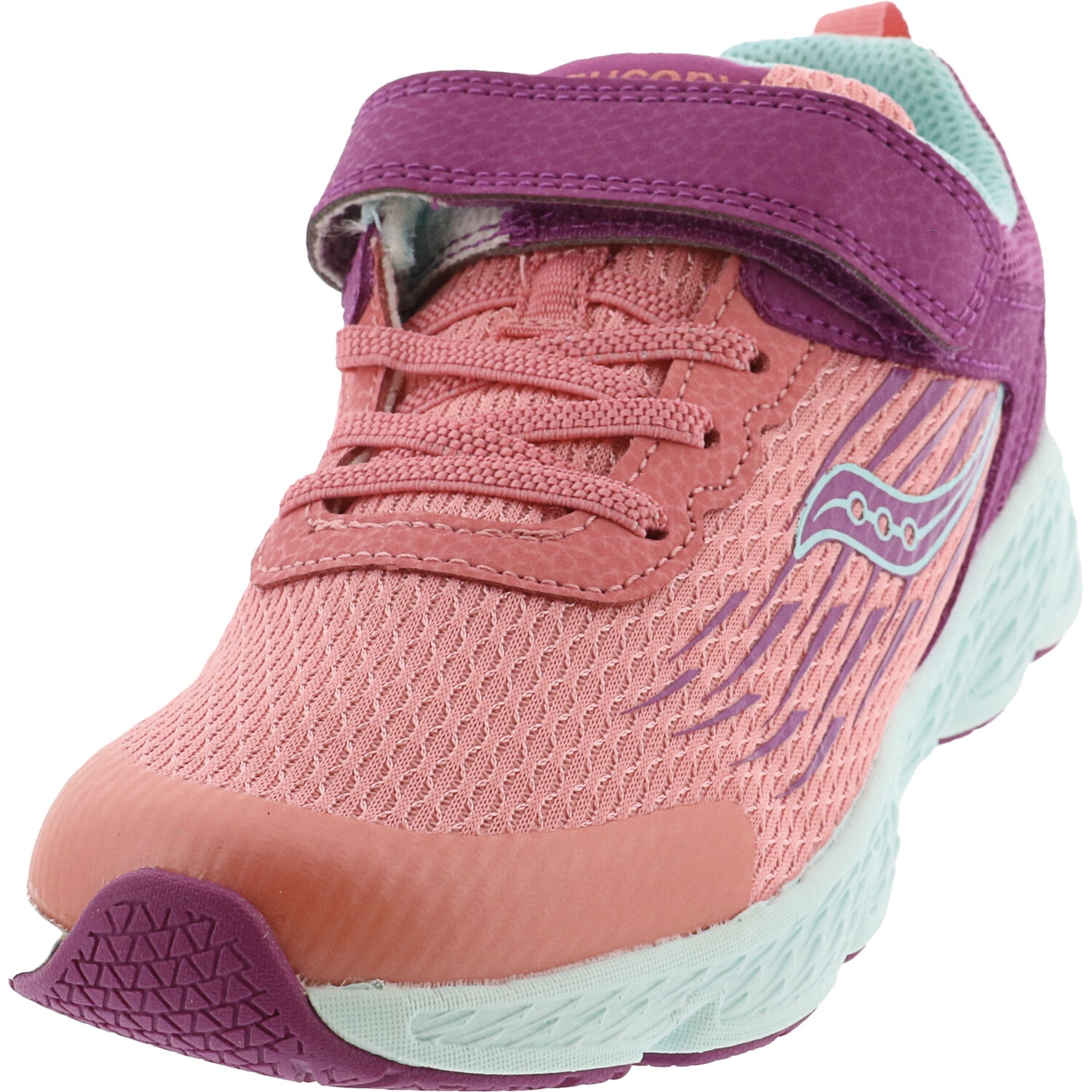 Saucony Girl's S-Wind A/C Fabric Running 