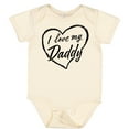 thumbnail image 3 of Inktastic I Love My Daddy in Black Chalk Heart Boys or Girls Baby Bodysuit, 3 of 5